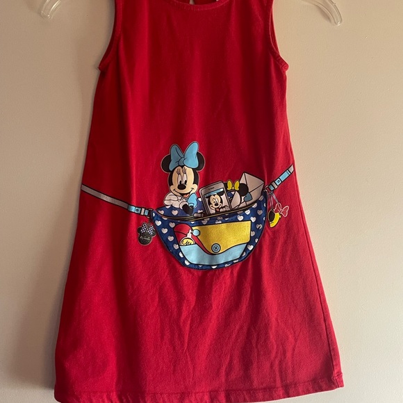 Disney - Minnie Mouse - Girls Tank Dress 6-6x with front Pocket - Picture 6 of 7